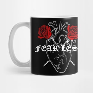 Vintage Rose and Heart Design Mug